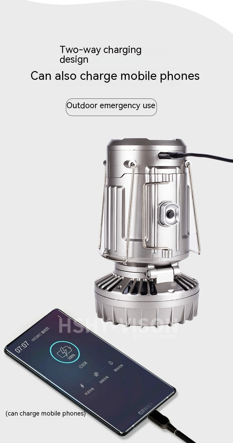 Solar LED Portable Light – USB Rechargeable Outdoor Tent & Camping Lantern