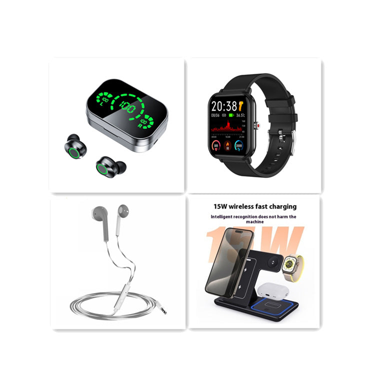 YD03 TWS Bluetooth Headset – Smart Display & LED Breathing Light